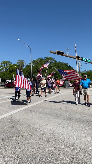American Flag Walk - March 26, 2022 - Vero Beach, FL - *We walk Barber Bridge every Saturday 10 am*