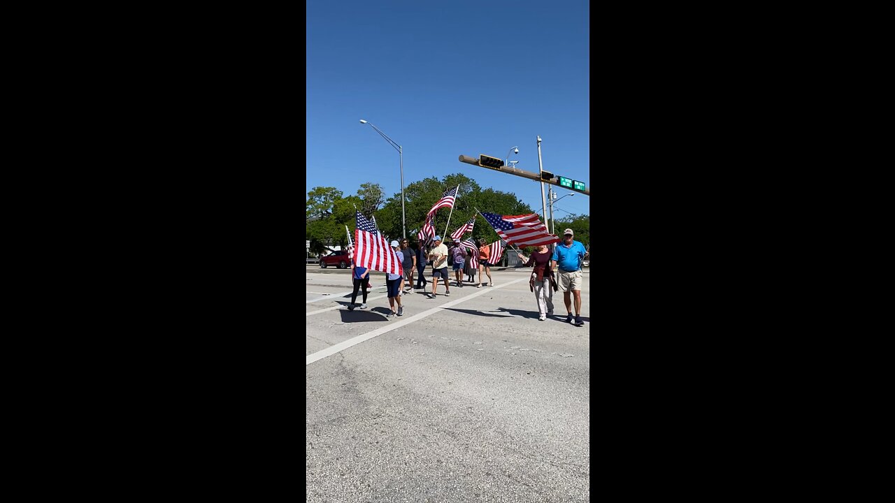 American Flag Walk - March 26, 2022 - Vero Beach, FL - *We walk Barber Bridge every Saturday 10 am*