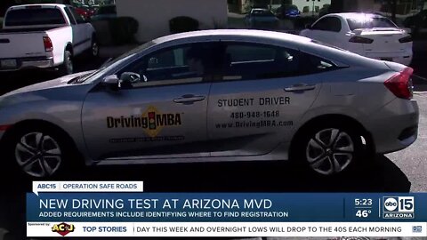 What's new? MVD changes portions of driving test