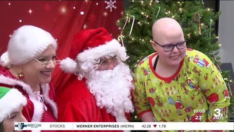 Pediatric cancer patients enjoy night of holiday festivities on Thursday