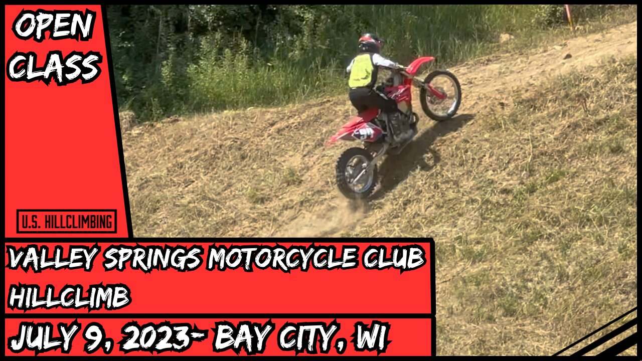 Open Class 7/9/2023 Valley Springs Motorcycle Hillclimb Bay City, WI