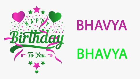 Happy Birthday to Bhavya- Hindi Birthday Wish From Birthday Bash