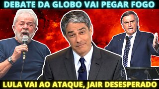 Debate na Globo virá logo depois do Datafolha - Lula deve crescer, Bolsonaro não