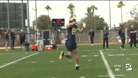 VIDEO: Inside Michigan's first Fiesta Bowl practice in Arizona