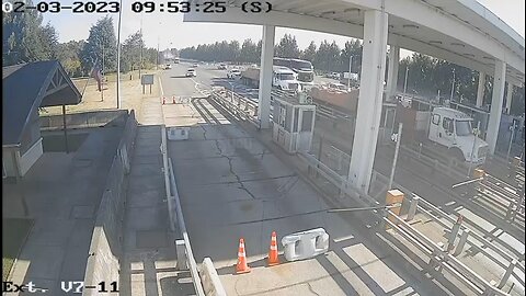 Car Crashes Into A Tollbooth In Chile