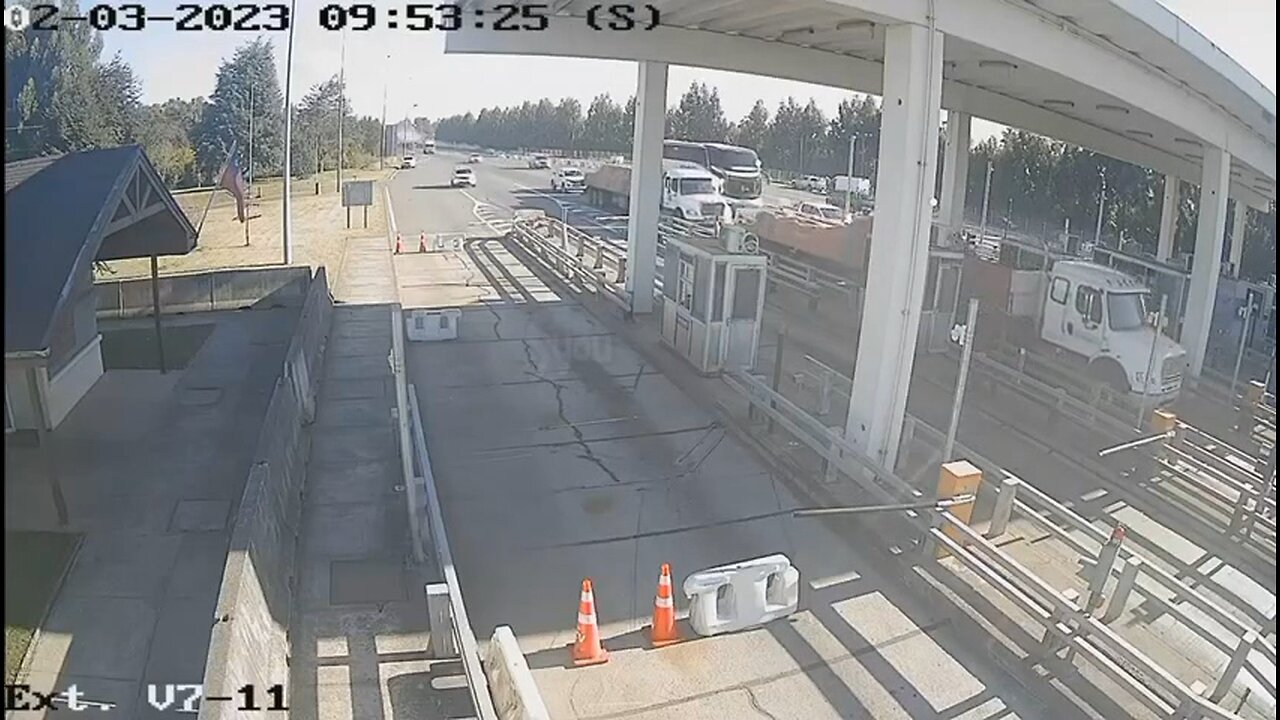 Car Crashes Into A Tollbooth In Chile