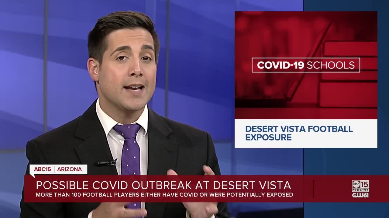 Desert Vista High School football players potentially exposed to COVID-19