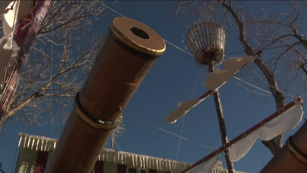 Lone Tree man builds massive pirate ship and turns it into a holiday light show