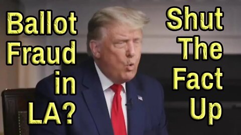 TRUMP LIES ABOUT BALLOT FRAUD - #ShutTheFactUp examines a Trump tweet with perfectly legal votes.