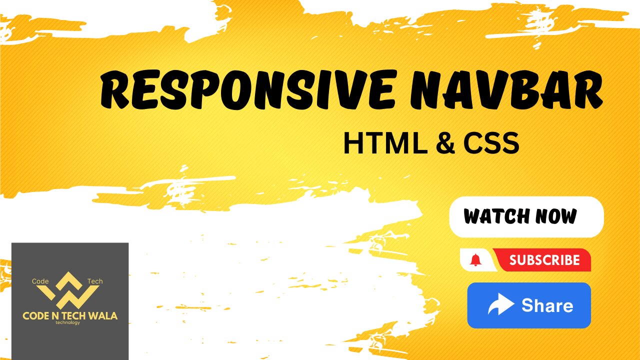 How to create a Responsive Navbar using HTML CSS || Web Development