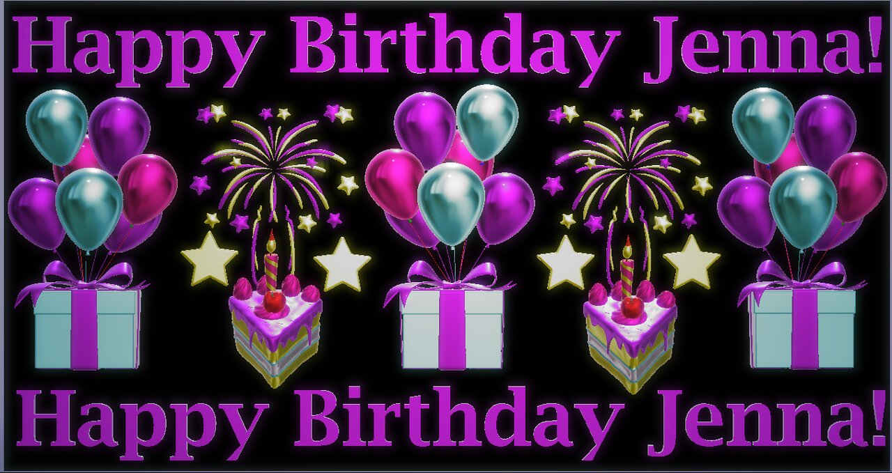 Happy Birthday 3D - Happy Birthday Jenna - Happy Birthday To You - Happy Birthday Song