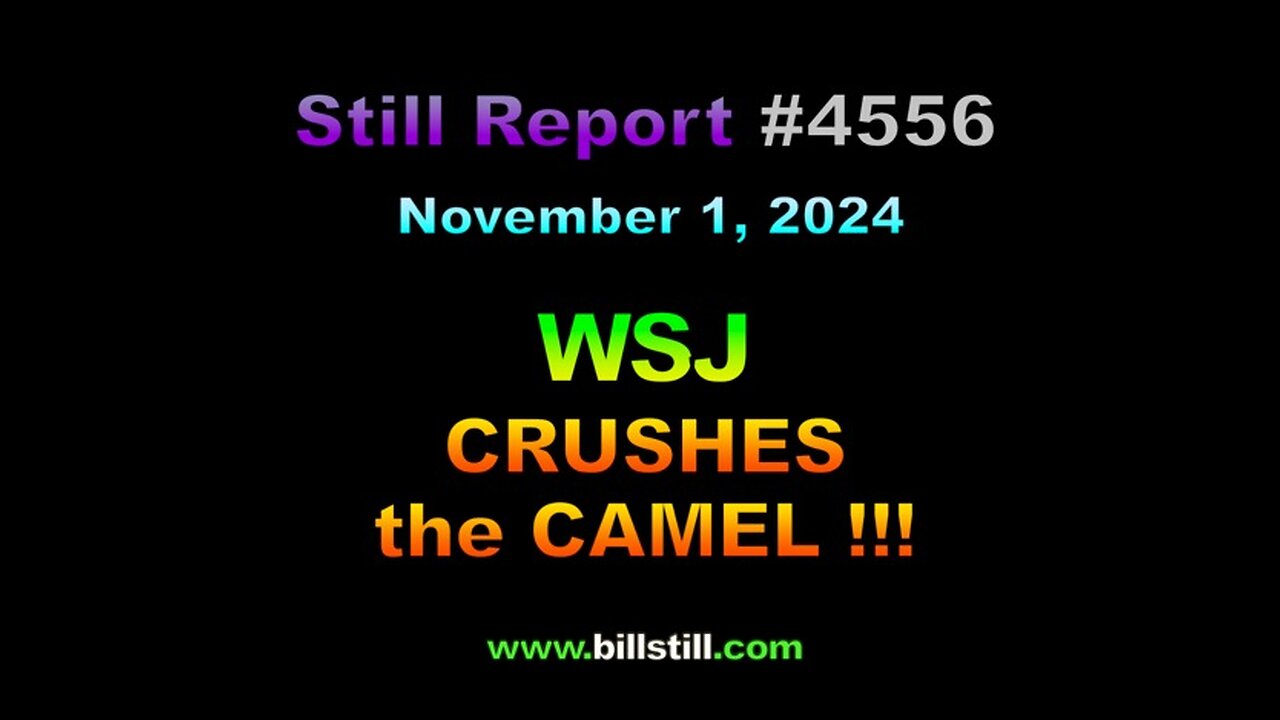 Wall Street Journal CRUSHES the CAMEL !!!, 4556