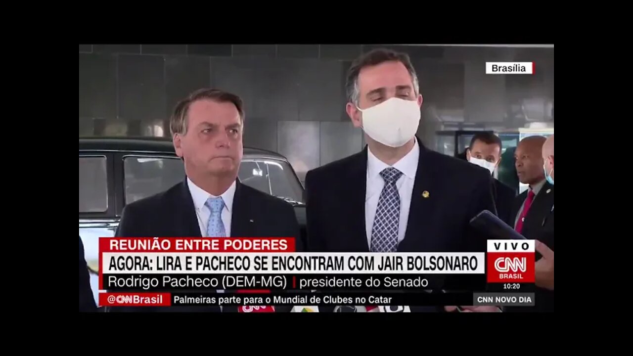 Bolsonaro se encontra com Lira e Pacheco: "O CLIMA É O MELHOR POSSÌVEL ENTRE NÓS"