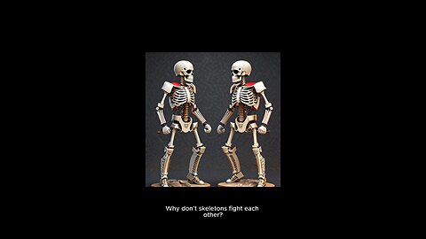 why don't skeletons fight each other?!