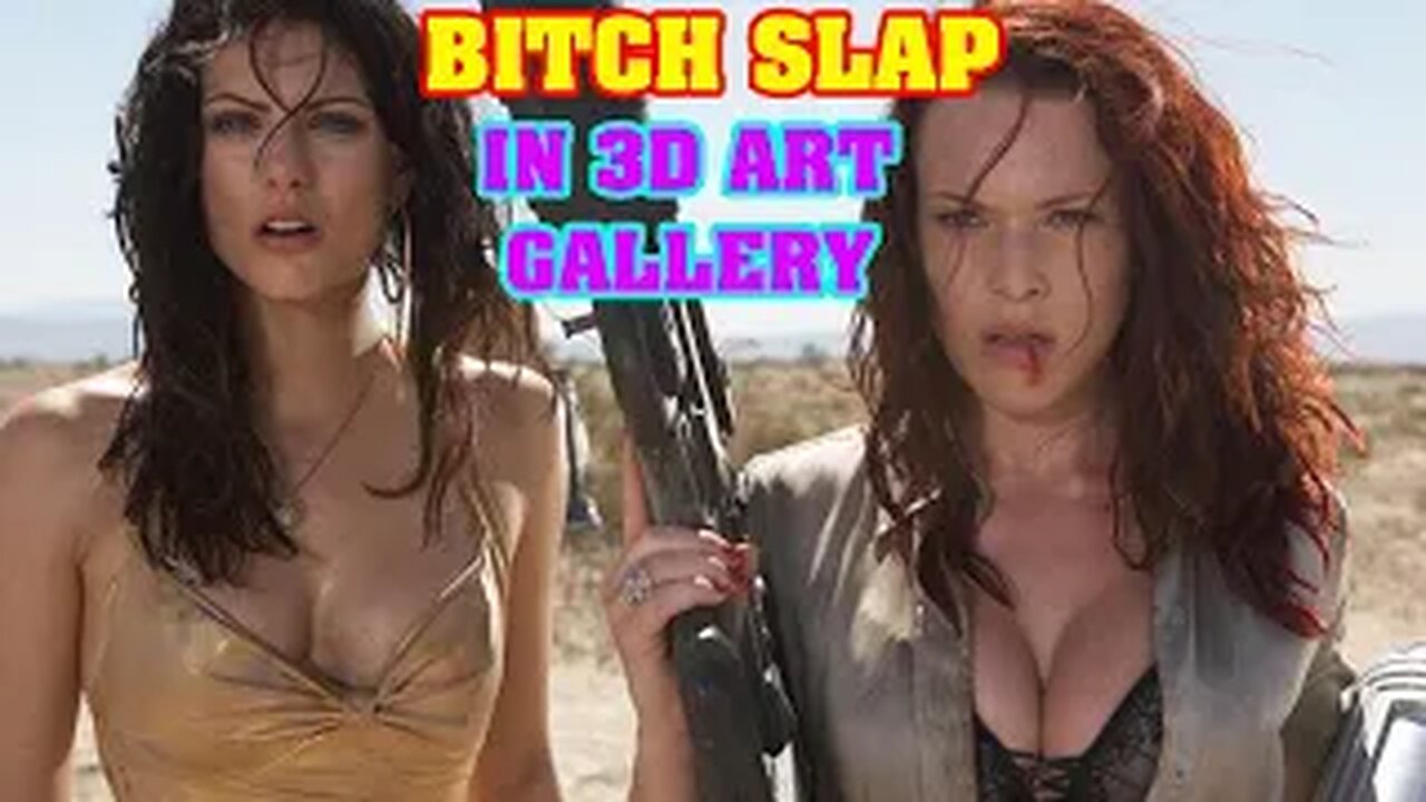 3 Hot Girls Best Pictures In 3D Art Gallery, From The Film (Bitch Slap 2009)