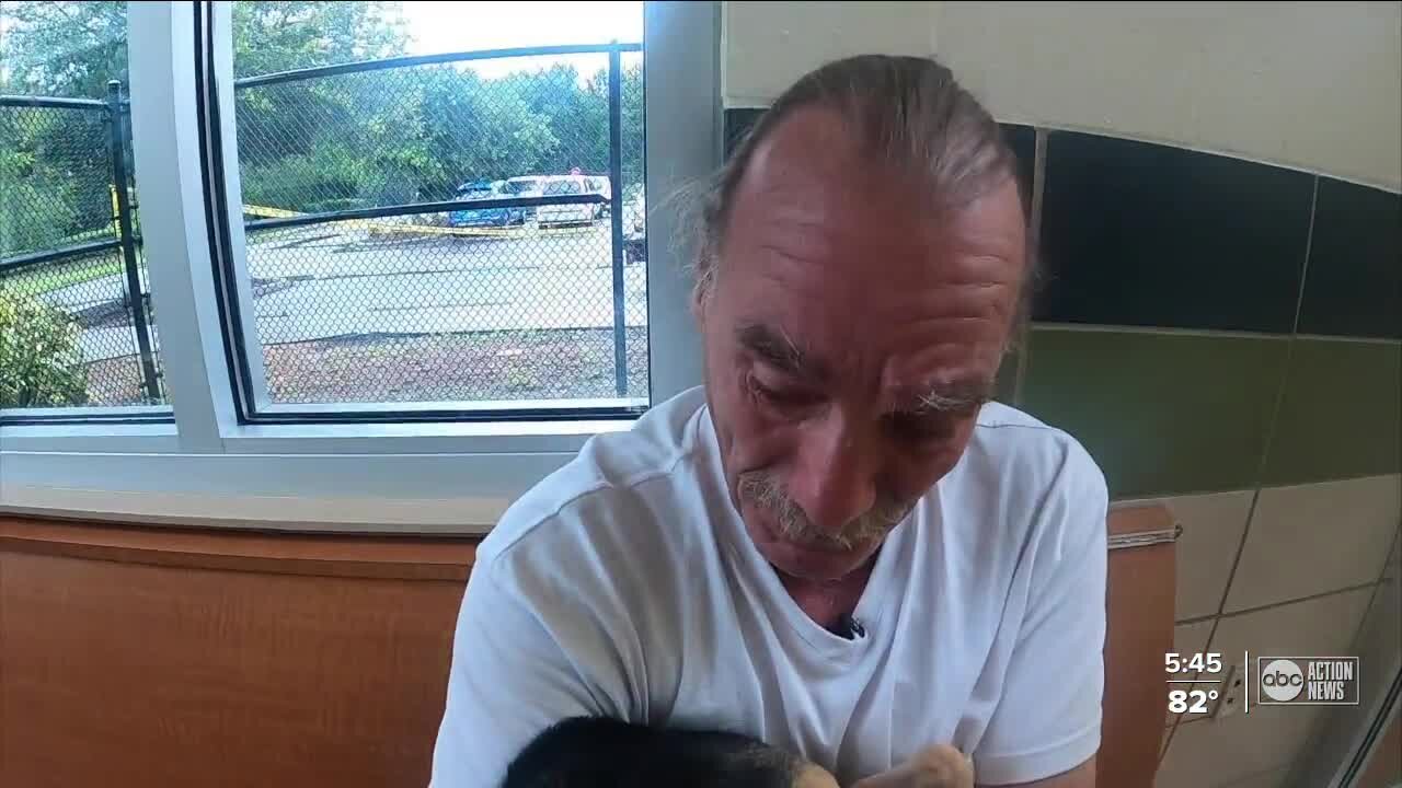 Pasco man reunites with beloved dog that was run over by a car