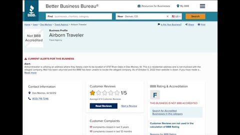 BBB warns about travel scams