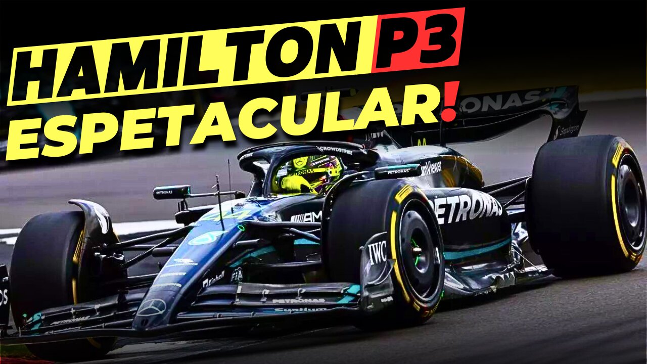Hamilton ESPETACULAR é P3 com Mercedes W14 muito lento em Silverstone