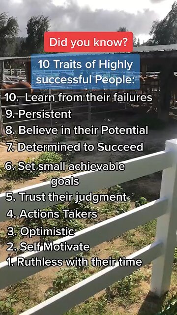 10 Traits of Highly successful people