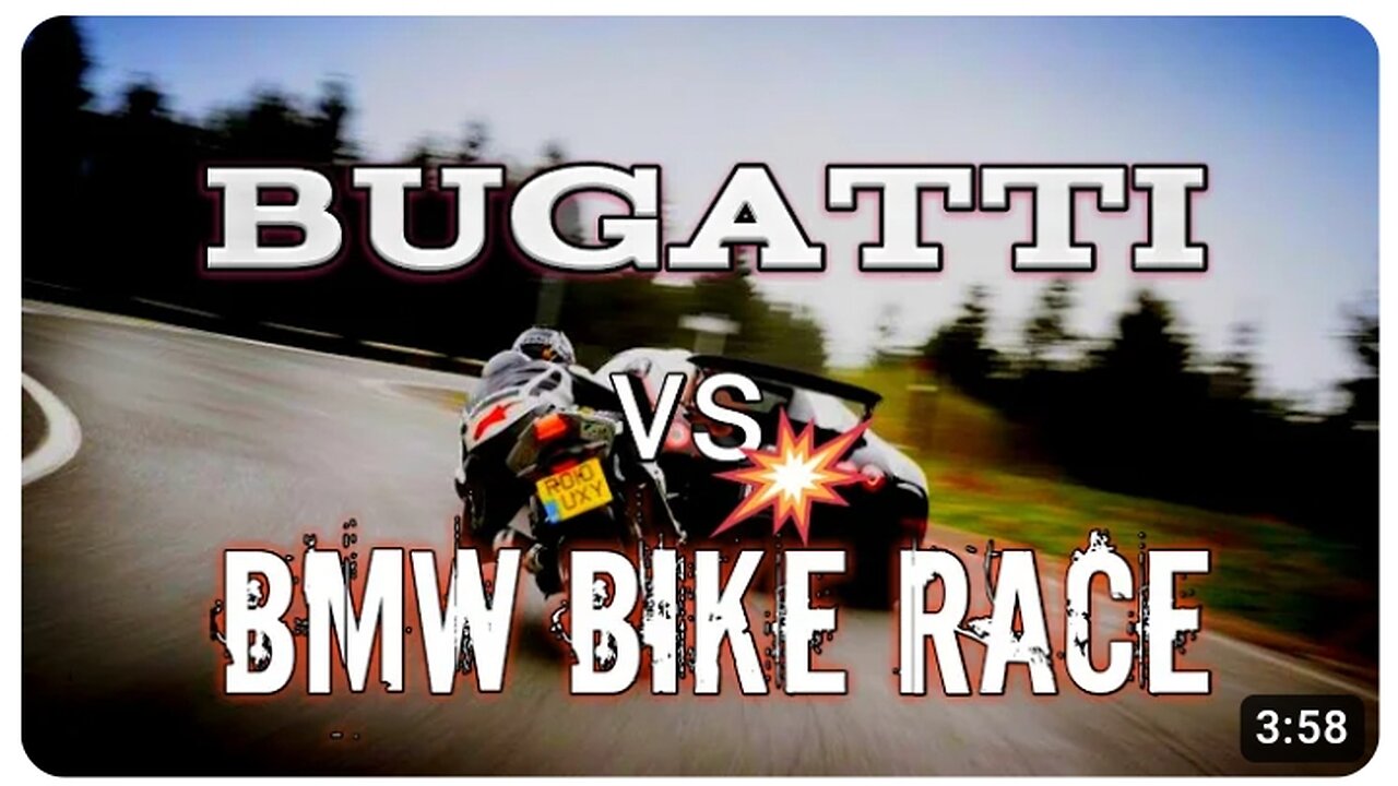 Bugatti Vs BMW Bike Race