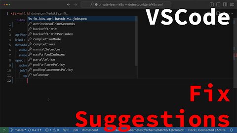 Fix Broken Suggestions in VSCode on macOS - i.e. for Kubernetes yaml