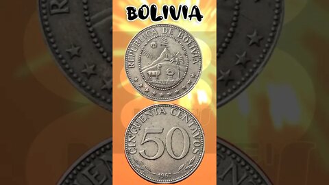Bolivia 50 Centavos 1967.#shorts #education #coinnotesz