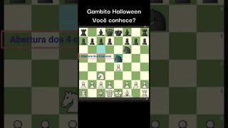 GAMBITO HALLOWEEN VOCÊ CONHECE? É DEMAIS #Shorts #Xadrez #Chess #Echecs #Ajedrez