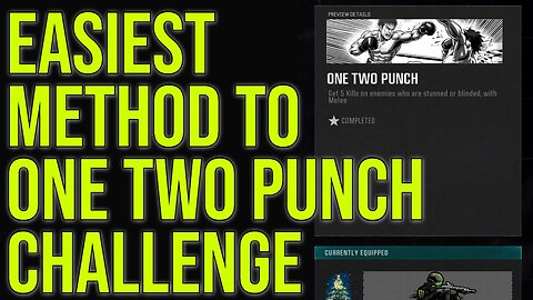 EASIEST Way To Complete One Two Punch Challenge / Warzone