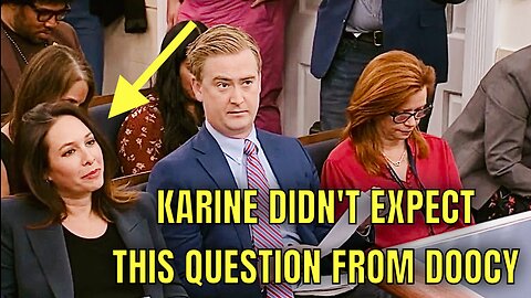 Doocy catches Karine Jean-Pierre off-guard with a Fire Alarm Question 😆😂🤣