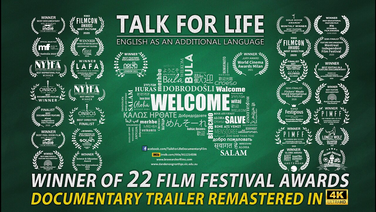 Talk For Life - English as an Additional Language Documentary Trailer 4k Remaster