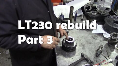 LT230 rebuild Part 3 Fitting the bearings and sub assemblies