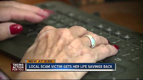 Elderly scam victim gets life's savings back from company that was also victimized | WFTS Investigative Report