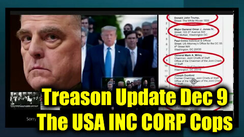 Treason Update Dec 9 - The USA INC CORP Cops