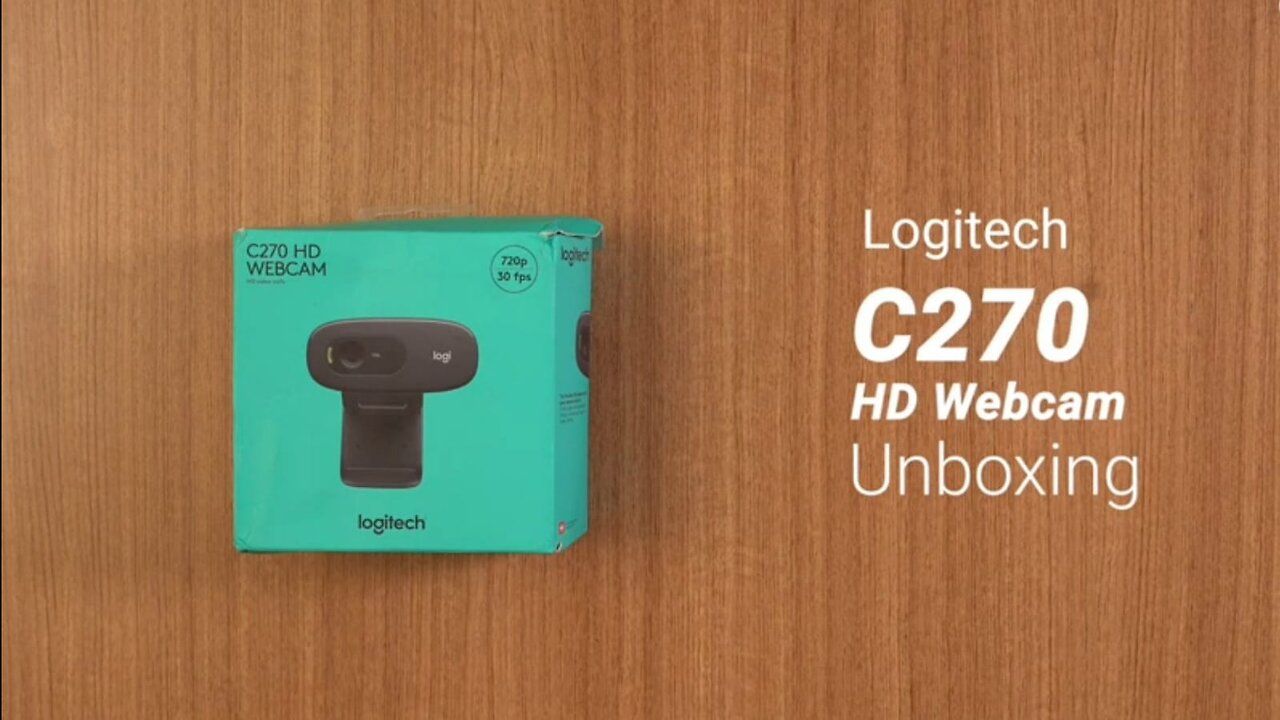 Logitech C270 HD WebCam Unboxing And Review video in 2022