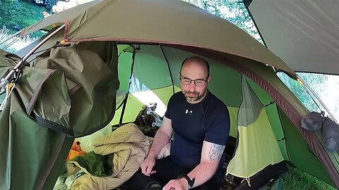 Morning vlog in the tent. Riverside wildcamping. Dartmoor 8th Oct 2023