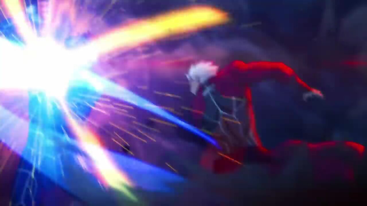 Fate Stay Night: Unlimited Blade Works - Archer vs Lancer (Full Fight)