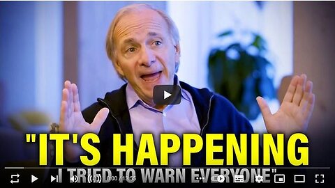 [LISTEN CLOSELY!] "IT'S BEGUN..." - RAY DALIO - TRUMP NEWS