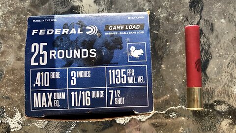 Federal 3” .410 Game Load - Breakdown