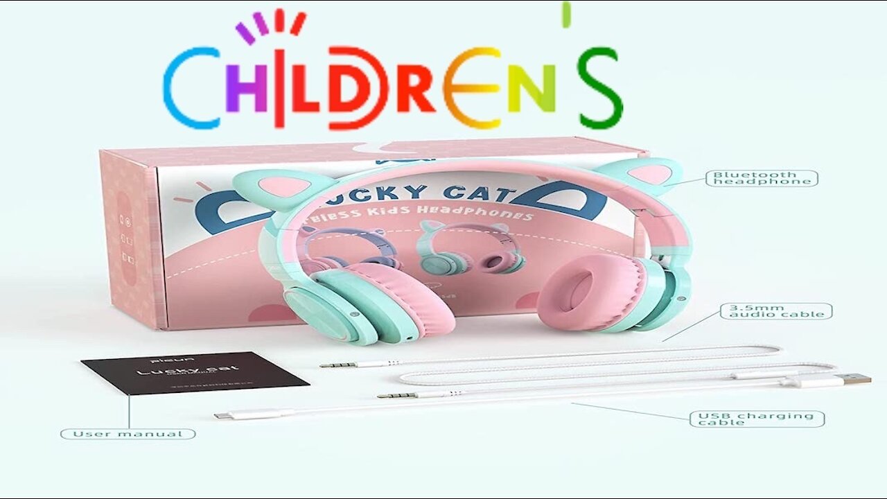 Picun Cat Ear Bluetooth Kids Headphones Review