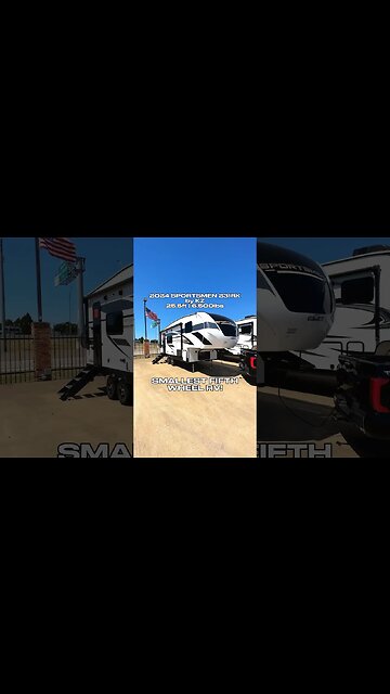 Smallest fifth wheel RV I’ve ever seen! 2024 KZ Sportsmen 231RK only 25ft and 6,500lbs! #rv