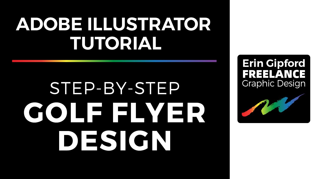 Adobe Illustrator Tutorial | Golf Flyer Design