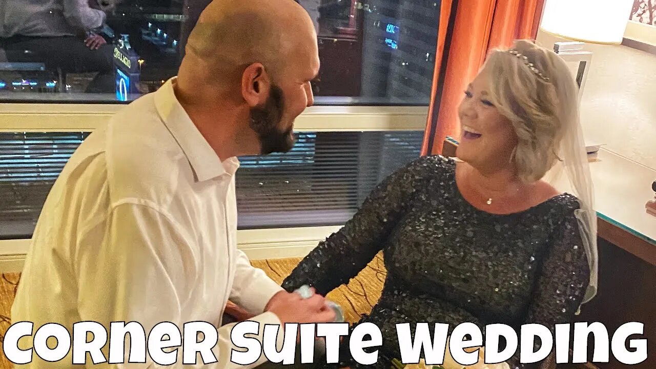 We Got MARRIED in our Aria Las Vegas Hotel Room! Las Vegas Wedding 2020