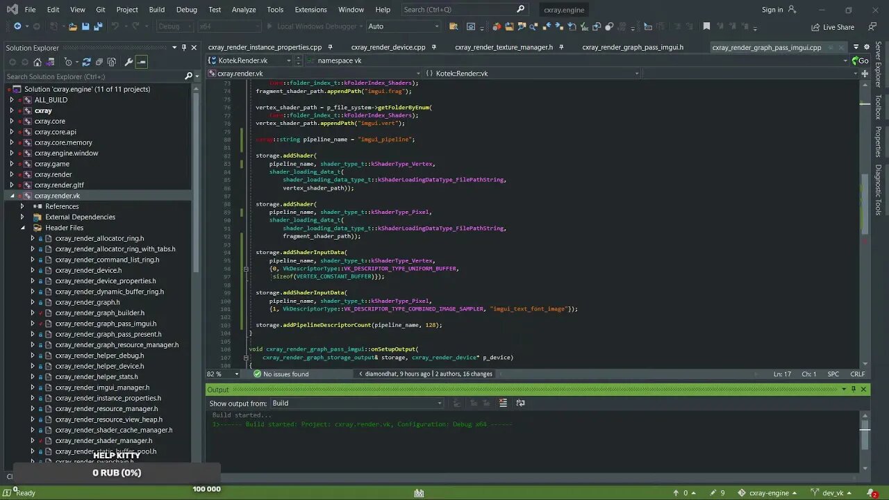 [EN/C++20/Vulkan API/HLSL] Game Engine ep. 36 - Render Graph (FrameGraph)