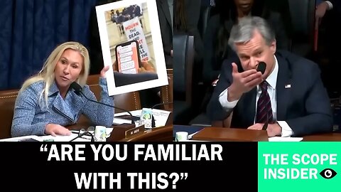 FBI Director Wray SHIVERS as Marjorie Taylor Greene REVEALS Leaked FB Messages