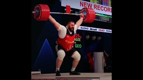 Lasha Talakhadze novo recorde mundial - 225kg no arranco #Shorts