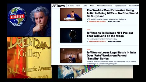 Jeff Koons Victor Hugo Broadway Gallery SoHo New York William DeBilzan Crackhead Jesus Connection