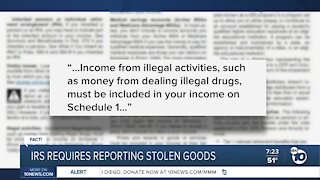 Fact or Fiction: IRS requires reporting stolen goods?