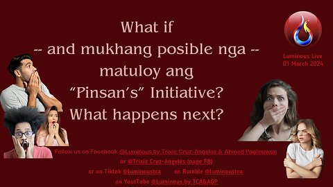 What if matuloy ang "pinsan's initiative"?