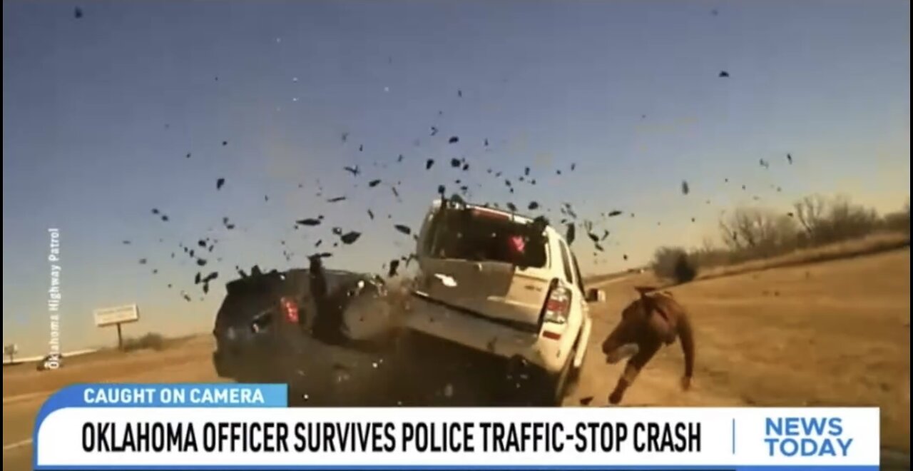 HIGHWAY PATROL OFFICER🚙👮‍♂️🚗 ESCAPE VIOLENT CRASH DURING TRAFFIC STOP🚙👮‍♂️🚓💫