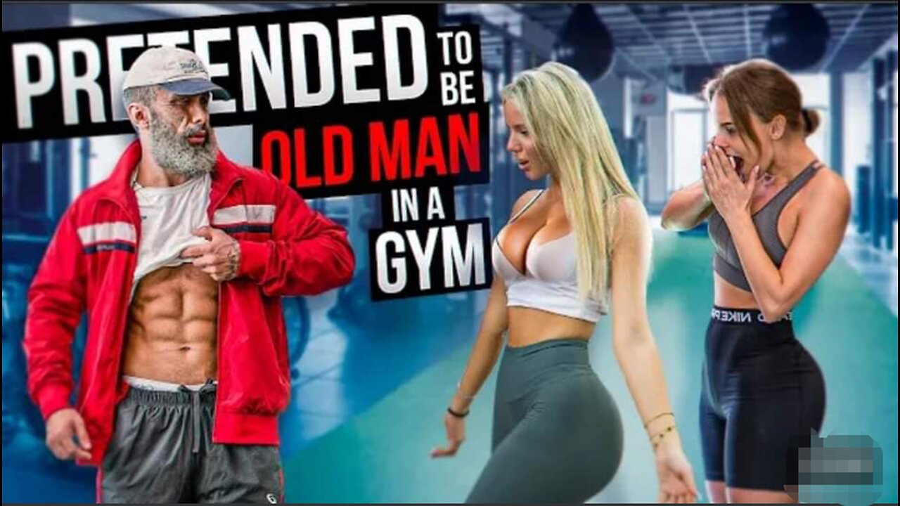 CRAZY OLD MAN SHOCKS GIRLS IN THE GYM PRANK